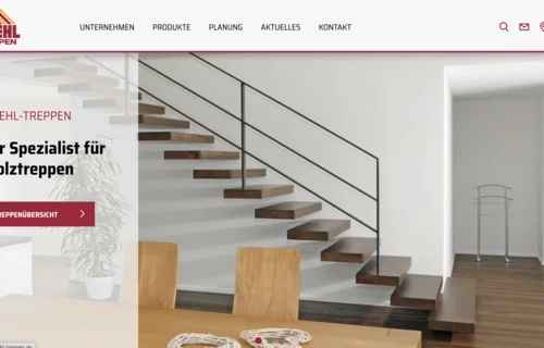 TYPO3-Update für WIEHL Treppen