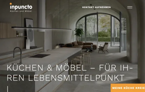 Digitaler Showroom für Traumküchen – Website-Relaunch für inpuncto Küchen & Möbel